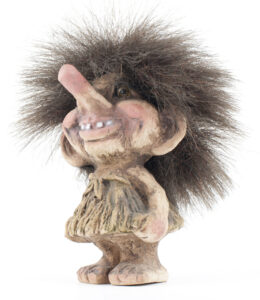 carved troll figure